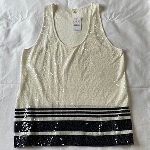 New Medium sequined tank top